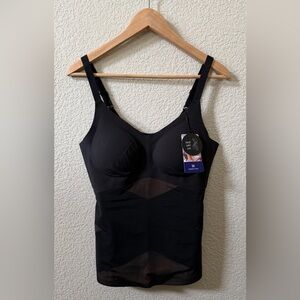 Honeylove Liftwear Cami Tank Size Large Smoothing Shapewear Black